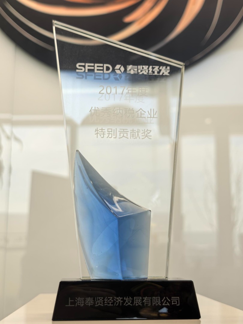 2017年优秀纳税人特别贡献奖